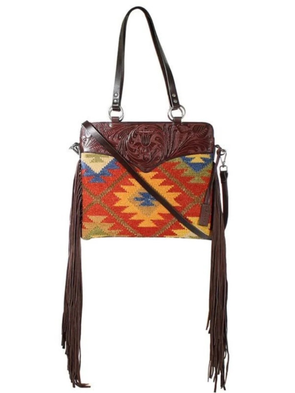 ARIAT WOMEN'S BRYNLEE CONCEALED
CARRY SLIM HANDBAG WITH HOLSTER in Aztec Multi - Picture 3 of 11